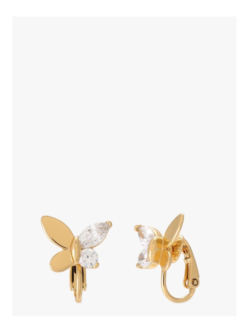 【SALE／10%OFF】【公式】ソーシャル バタフライ クリップ イヤリング kate spade new york ケイトスペードニューヨーク アクセサリー・腕時計 ピアス【RBA_E】【送料無料】[ Fashion]｜kate spade new york