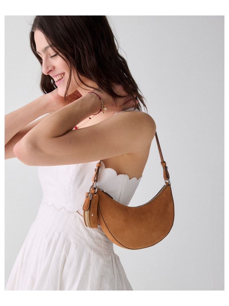 【SALE／10%OFF】ケーエスデュオ スエード ミニ ショルダー バッグ kate spade new york ケイトスペードニューヨーク バッグ ショルダーバッグ ブラウン【RBA_E】【送料無料】[ Fashion]｜kate spade new york