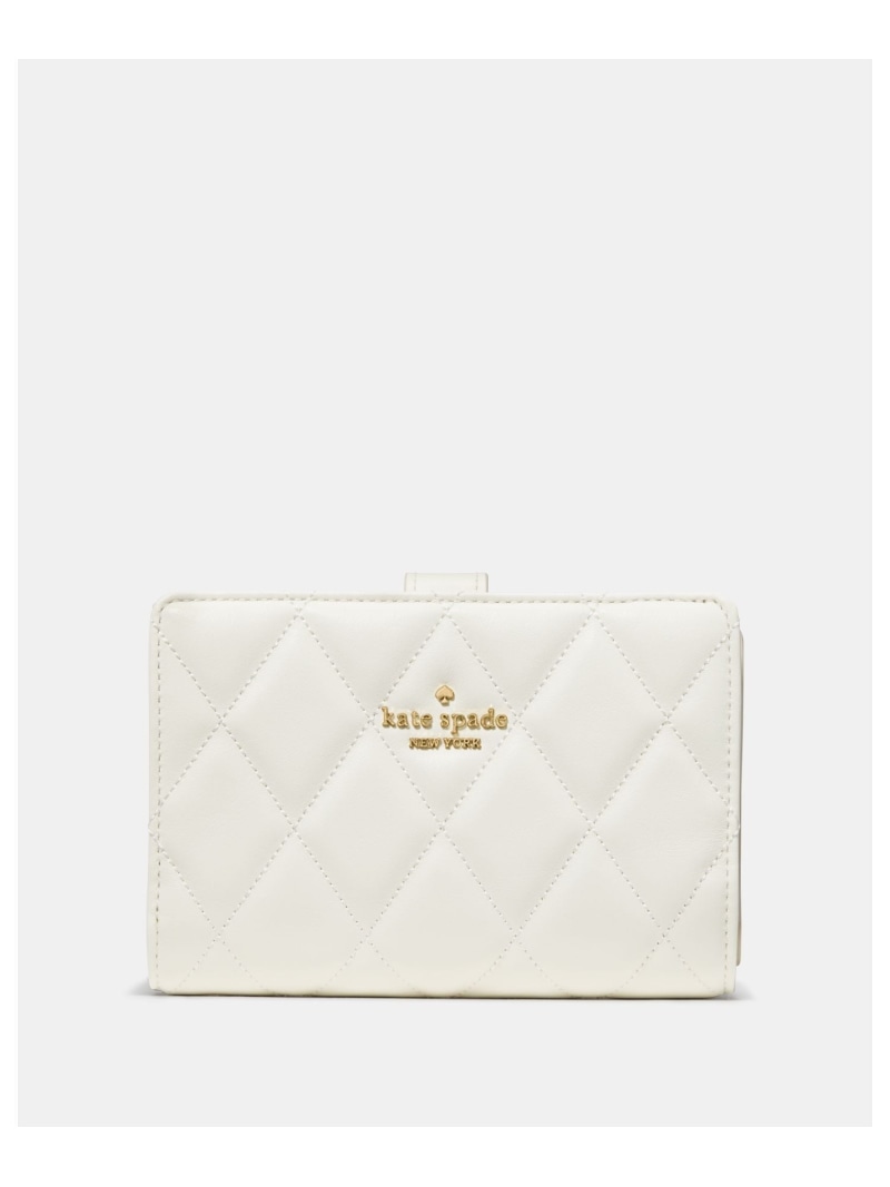 【SALE／60%OFF】キルテッド ミディアム バイフォールド ウォレット kate spade new york ケイトスペードニューヨーク 財布・ポーチ・ケース 財布 ホワイト【RBA_E】【送料無料】[ Fashion] 14,256円