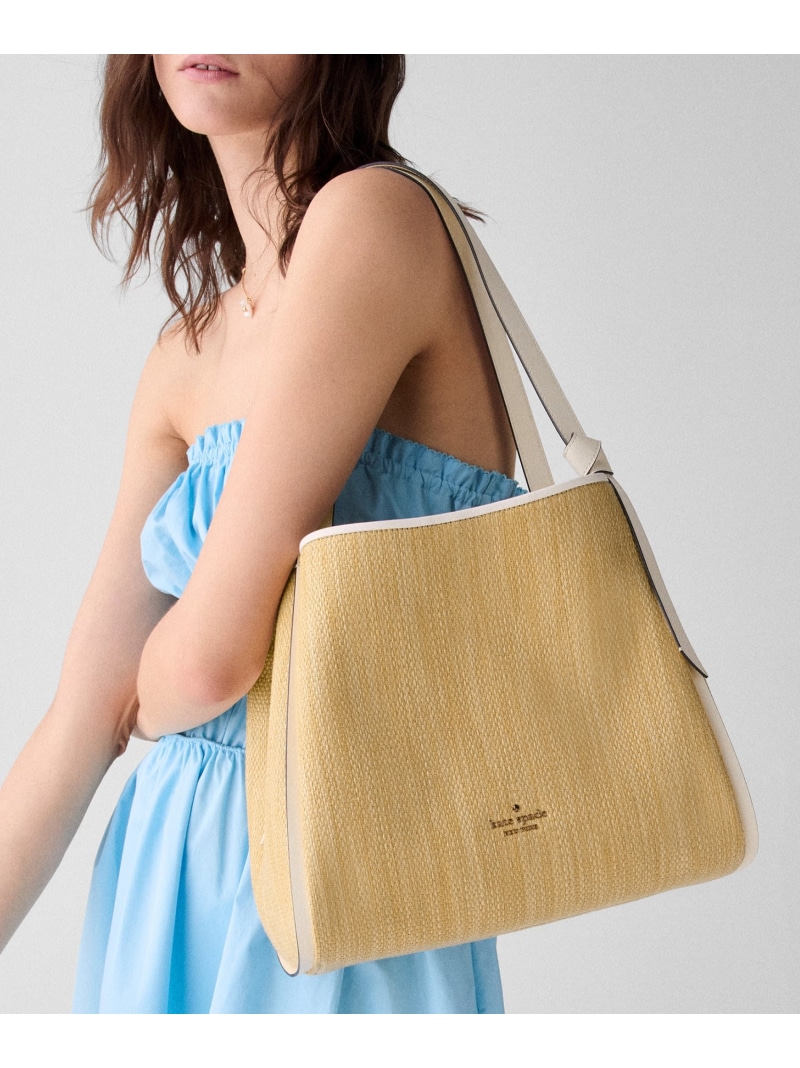 【SALE／50%OFF】【公式】ノット ストロー ラージ キャリーオール バッグ kate spade new york ケイトスペードニューヨーク バッグ ショルダーバッグ【RBA_E】【送料無料】[ Fashion]
