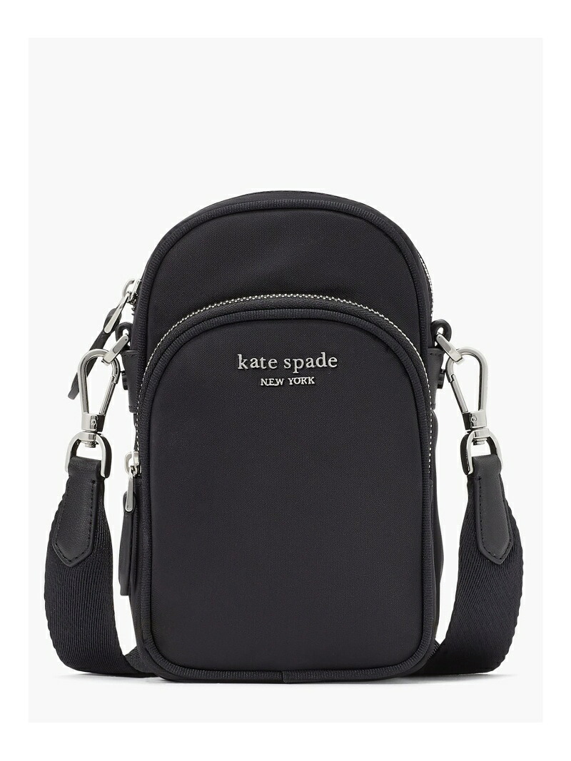 【堅苦しさ】総締め KSNYL ナイロン 北の方 サウス 電話機 差し交わす上半身 kate spade new york ケイトスペードニューヨーク州 スマホグッズ・オーディオ設備 スマホ・経口避妊薬・マイコン入れもの/覆いかぶせる 黒いこと【貨物輸送無料】[ Fashion]