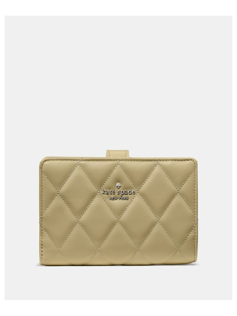 【SALE／64%OFF】【公式】キルテッド ミディアム バイフォールド ウォレット kate spade new york ケイトスペードニューヨーク 財布・ポーチ・ケース 財布 ブラウン【RBA_E】【送料無料】[ Fashion]｜kate spade new york