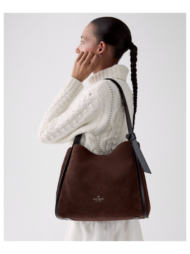 【SALE／60%OFF】【公式】ノット スエード ラージ キャリーオール kate spade new york ケイトスペードニューヨーク バッグ ショルダーバッグ【RBA_E】【送料無料】[ Fashion]｜kate spade new york