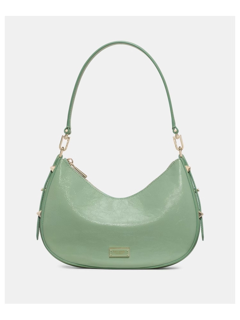 【SALE／50%OFF】リブ クリンクル パテント コンバーチブル ショルダーバッグ kate spade new york ケイトスペードニューヨーク バッグ ショルダーバッグ グリーン【RBA_E】【送料無料】[ Fashion]｜kate spade new york