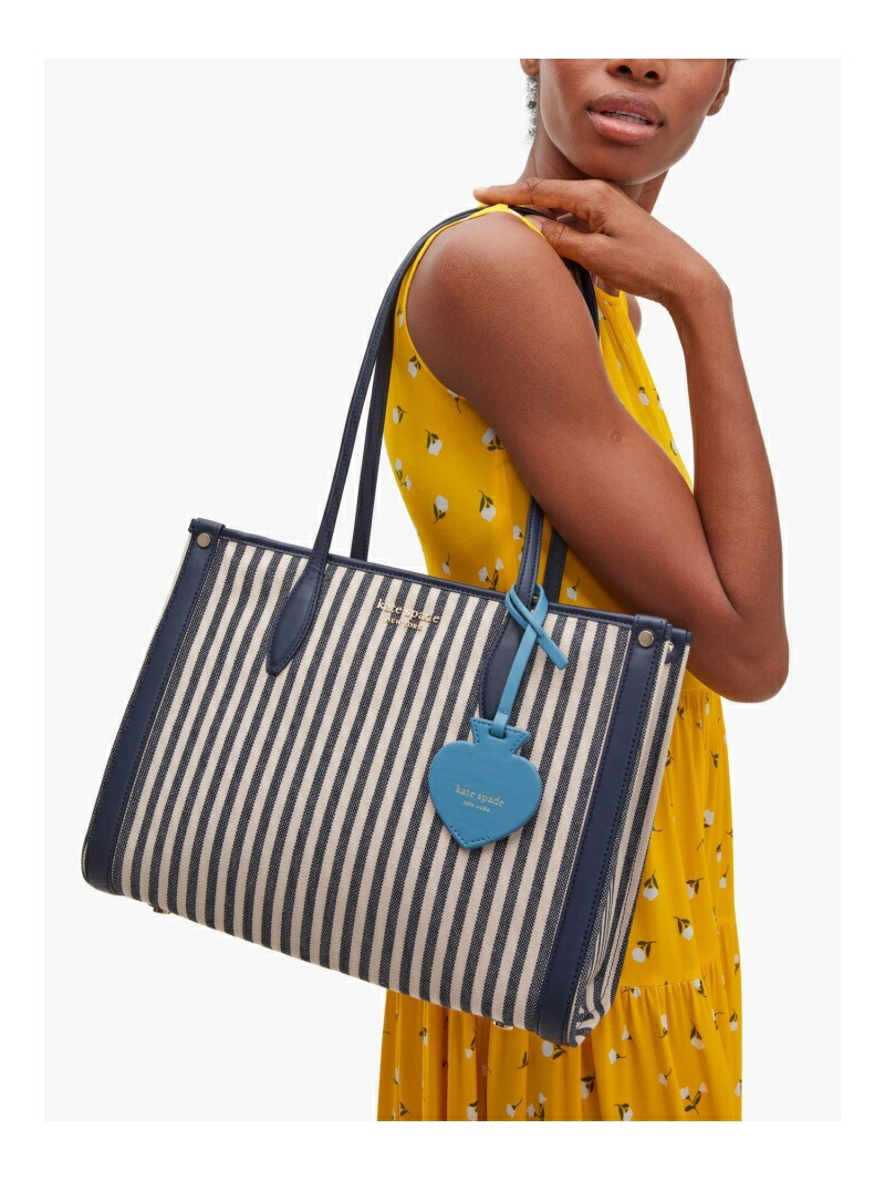 値引 マーケット ストライプ ミディアム トート Kate Spade New York ケイトスペードニューヨーク バッグ トートバッグ ブルー 送料無料 Rakuten Fashion 柔らかい Www Megamindonline Com