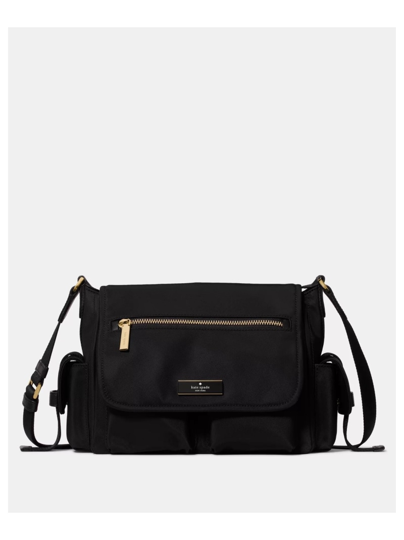 【SALE／72%OFF】【公式】カーター ナイロン メッセンジャー カーゴ クロスボディ kate spade new york ケイトスペードニューヨーク バッグ ショルダーバッグ ブラック【RBA_E】【送料無料】[ Fashion]