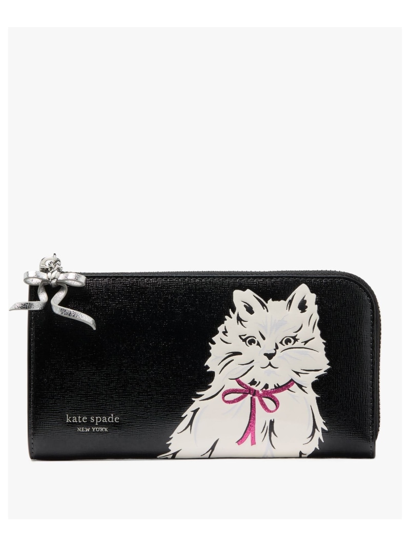 kate spade ミャオ 猫耳 二つ折り財布 kate spade ミャオ 猫耳 二つ折り財布