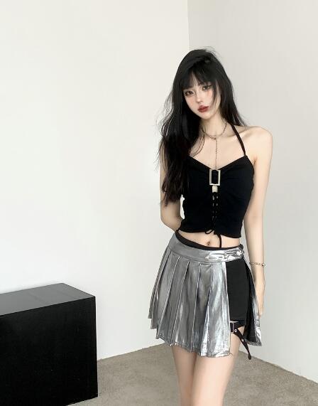 楽天市場】プリーツ スカート キュロット スカパン チェック柄