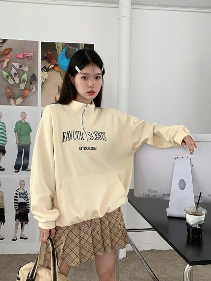 楽天市場】ロゴ ジップアップ トレーナー 3色 スウェット ハーフ