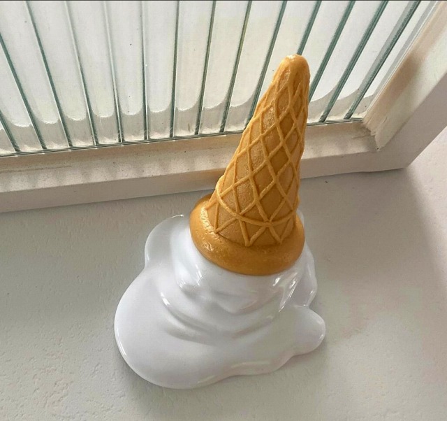 即納」ソフトクリーム ドアストッパー アイス 置物 おしゃれ かわいい