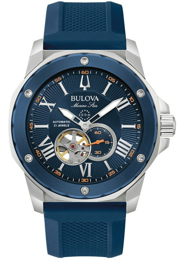 BULOVA ブローバ ウィルトン オープンハート 裏スケ 自動巻き 腕時計 BULOVA ブローバ ウィルトン オープンハート 裏スケ 自動巻き 腕時計