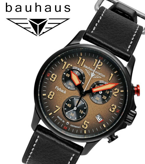 楽天市場】ドイツ製 Bauhaus バウハウス クォーツ・クロノグラフ腕時計