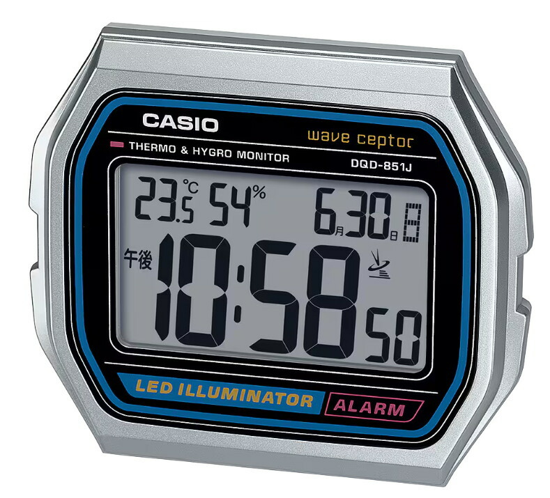 カシオ デジタル 電波時計 DQD-80J-8JF Amazon.co.jp: CASIO (カシオ) 電波デジタル目覚まし時計 温度