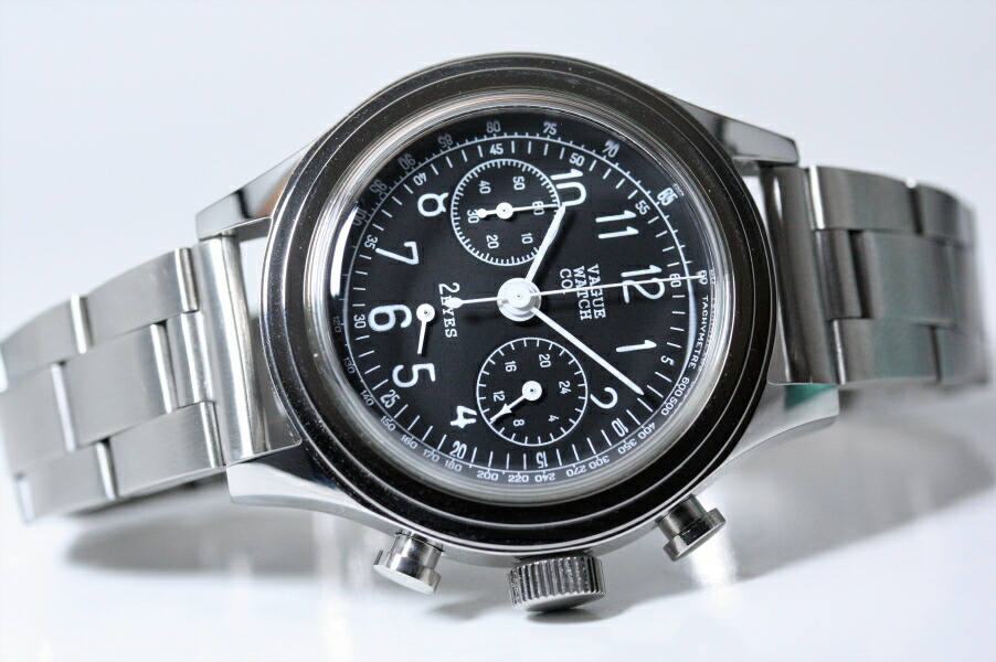 ヴィンテージ・デザインのVAGUE WATCH Co. ヴァーグ・ウォッチ・カンパニー Vabble ヴァブル 腕時計 ドミノピザ風コラボデザイン バブルバック・デザイン 加坪屋(かつぼや) ヴァーグ ウォッチ バブル 廃盤モデル