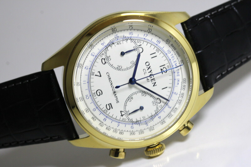 世界限定888本！フランスのOXYGEN オキシゲン SPORTS CHRONO41 クォーツ・クロノグラフウォッチ クロノ・レジェンド 正規代理店商品｜加坪屋（かつぼや）
