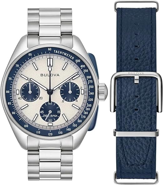 【特別価格】BULOVA/ブローバ 96B258 腕時計 クロノグラフ ブローバ 時計 ムーンウォッチ 96B258 ブラック×ステンレス