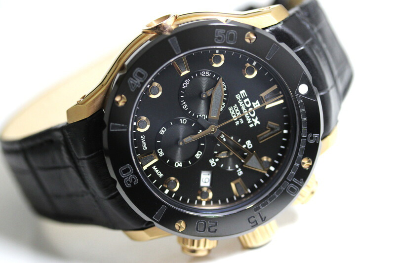 【楽天市場】在庫処分価格！世界限定300本 スイス製 EDOX エドックス クロノオフショア1 シャークマン2 クォーツ・クロノグラフ腕時計 ...