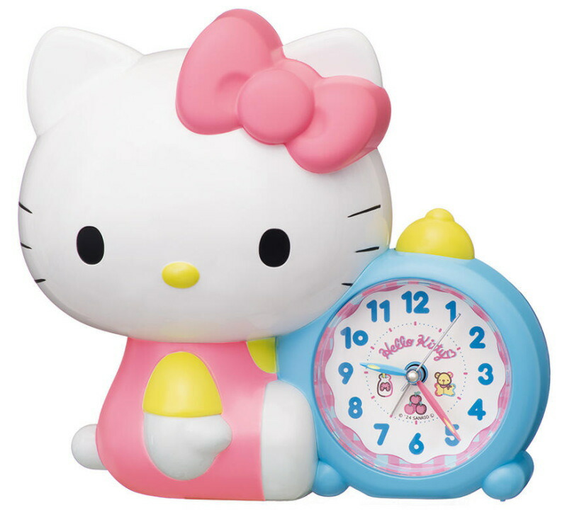 楽天市場】正規品 目ざまし時計 ハローキティ セイコー 置時計