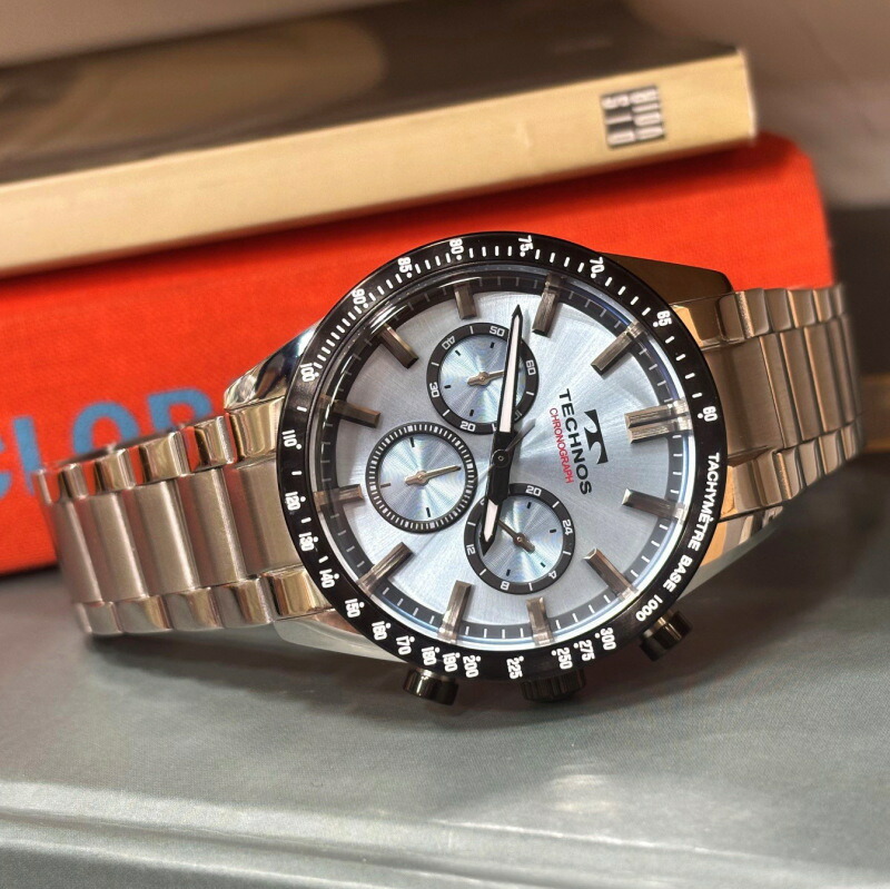 TECHNOS クロノグラフ 腕時計 楽天市場】TECHNOS テクノス 10気圧防水 アイスブルー デイトナ