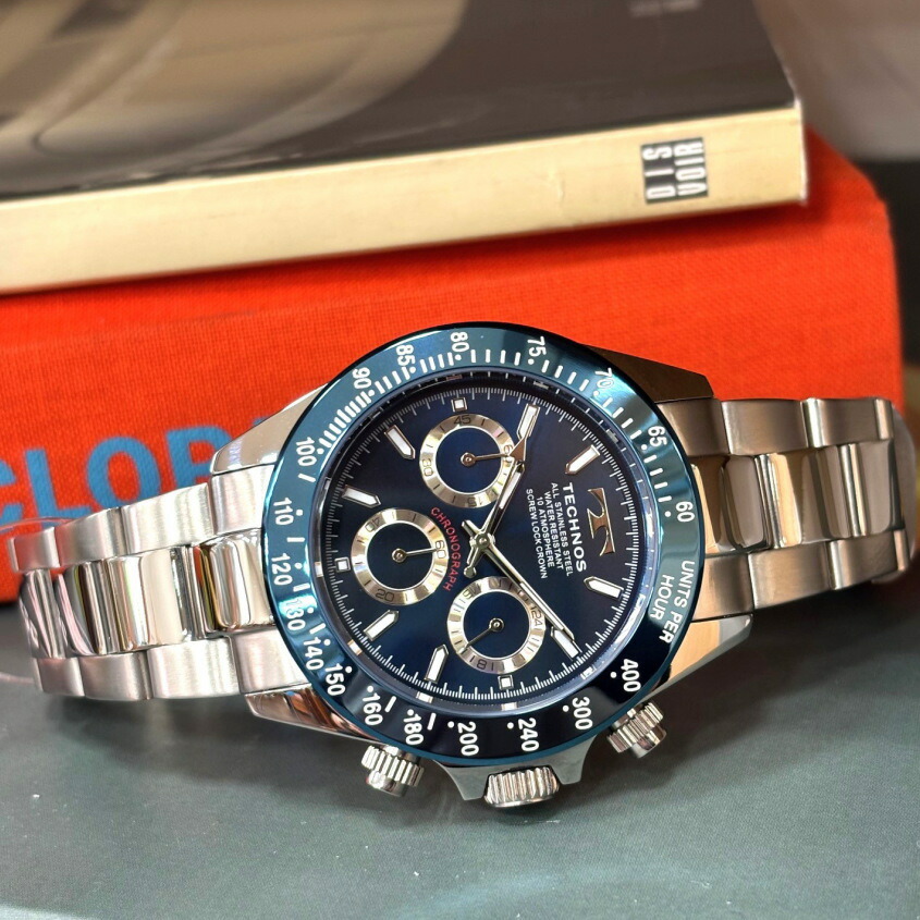 可動品TECHNOS ダイバー 10気圧防水 Amazon.co.jp: TECHNOS テクノス メンズ腕時計 ダイバーズ