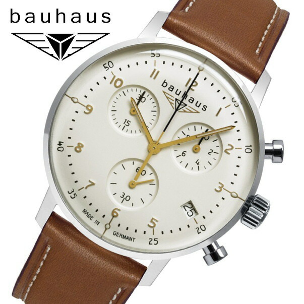 楽天市場】ドイツ製 Bauhaus バウハウス クォーツ・クロノグラフ腕時計