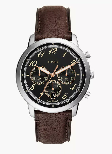 FOSSIL フォッシル Neutra Chronograph クォーツ・クロノグラフ デザインウォッチ 正規代理店商品 メンズ FS6024　男性用腕時計 メンズウォッチ｜加坪屋（かつぼや）