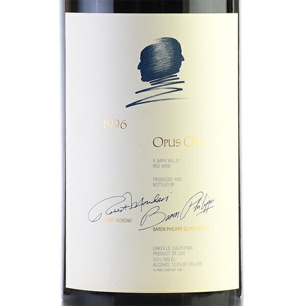 ダブルマグナム ワン 1996 ナパ 3000ml 赤ワイン ナパ オーパス ワン オーパス カリフォルニア パーカーポイント 赤ワイン Katsuda カリフォルニア 勝田商店 オーパスワン 銘醸ワイン専門 94点