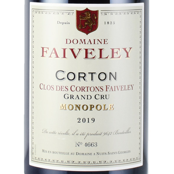 フェヴレ コルトン クロ Cortons 赤ワイン Faiveley フェヴレ モノ