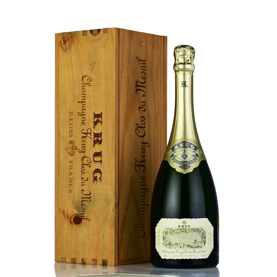 【最大5千円OFFクーポン】クリュッグ クロ デュ メニル 1986 木箱入り クロ ド メニル Krug Clos du Mesnil フランス シャンパン シャンパーニュ｜KATSUDA 勝田商店 銘醸ワイン専門