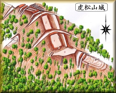 [完成品] 虎松山城（串本町和深虎松山）日本の城　お城のジオラマ模型　プラモデル　城郭模型｜お城のジオラマ鍬匠甲冑屋