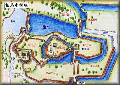 [完成品] 相馬中村城・馬陵城 (相馬市中村馬陵公園）日本の城　お城のジオラマ模型　プラモデル　城郭模型｜お城のジオラマ鍬匠甲冑屋