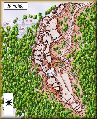 [完成品] 蒲生城（姶良市蒲生町龍ヶ山）日本の城　お城のジオラマ模型　プラモデル　城郭模型｜お城のジオラマ鍬匠甲冑屋
