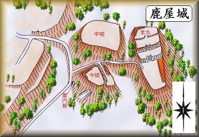 [完成品] 鹿屋城（鹿屋市北田町11099）日本の城　お城のジオラマ模型　プラモデル　城郭模型｜お城のジオラマ鍬匠甲冑屋