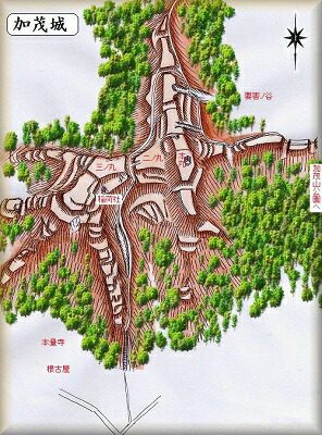 [完成品] 加茂城・要害城（加茂市加茂字要害山）　日本の城　お城のジオラマ模型　プラモデル　城郭模型｜お城のジオラマ鍬匠甲冑屋