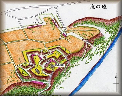 [完成品] 滝の城（埼玉県所沢市城、滝の城址公園）日本の城　お城のジオラマ模型　プラモデル　城郭模型｜お城のジオラマ鍬匠甲冑屋 28,835円