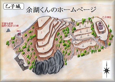 [完成品] 　乙子城（岡山市東区乙子）日本の城　お城のジオラマ模型　プラモデル　城郭模型｜お城のジオラマ鍬匠甲冑屋