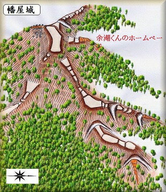 [完成品] 幡屋城（邑南町大字上口羽）日本の城　お城のジオラマ模型　プラモデル　城郭模型｜お城のジオラマ鍬匠甲冑屋