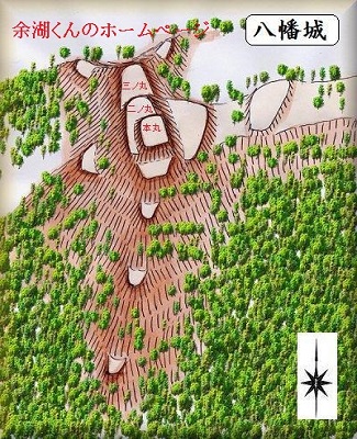 [完成品] 八幡城・唐樋山城（美郷町大字浜原）日本の城　お城のジオラマ模型　プラモデル　城郭模型｜お城のジオラマ鍬匠甲冑屋 29,625円