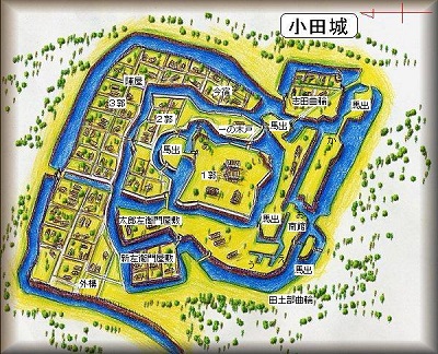 [完成品] 小田城(つくば市小田）　日本の城　お城のジオラマ模型　プラモデル　城郭模型｜お城のジオラマ鍬匠甲冑屋