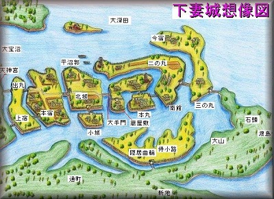 [完成品] 下妻城・多賀谷城（下妻市本城町）日本の城　お城のジオラマ模型　プラモデル　城郭模型｜お城のジオラマ鍬匠甲冑屋 29,625円