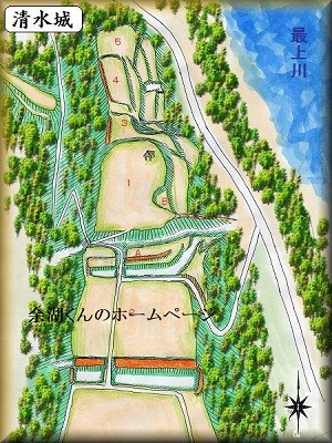 [完成品] 　清水城（大蔵村比良）日本の城　お城のジオラマ模型　プラモデル　城郭模型｜お城のジオラマ鍬匠甲冑屋