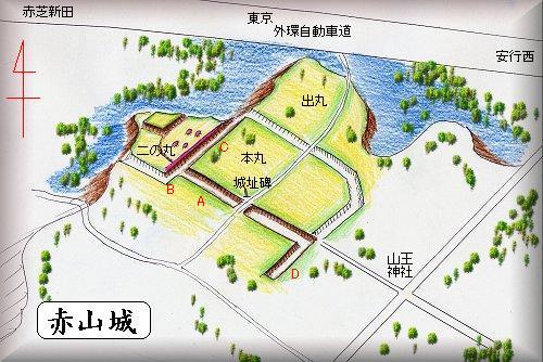 [完成品] 　赤山城・赤山陣屋（川口市赤山）日本の城　お城のジオラマ模型　プラモデル　城郭模型｜お城のジオラマ鍬匠甲冑屋