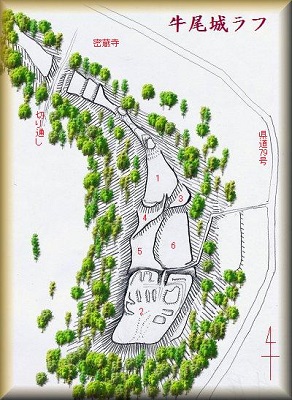 [完成品] 　牛尾城（香取郡多古町牛尾字城ノ台、城辺田、居山）日本の城　お城のジオラマ模型　プラモデル　城郭模型｜お城のジオラマ鍬匠甲冑屋