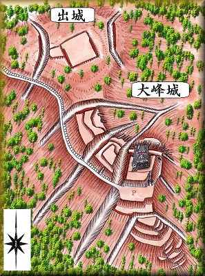 [完成品] 大峰城（長野市長野市箱清水大峰）日本の城　お城のジオラマ模型　プラモデル　城郭模型｜お城のジオラマ鍬匠甲冑屋