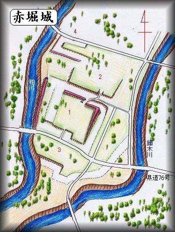 [完成品] 赤堀城・今井城（赤堀町今井字城）日本の城　お城のジオラマ模型　プラモデル　城郭模型｜お城のジオラマ鍬匠甲冑屋