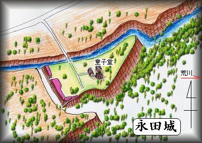 [完成品] 永田城（秩父市寺尾字永田）日本の城　お城のジオラマ模型　プラモデル　城郭模型｜お城のジオラマ鍬匠甲冑屋