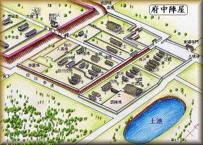 [完成品] 石岡陣屋　(石岡市) 日本の城　お城のジオラマ模型　プラモデル　城郭模型｜お城のジオラマ鍬匠甲冑屋
