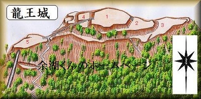 [完成品] 龍王城（宇佐市安心院町竜王）日本の城　お城のジオラマ模型　プラモデル　城郭模型｜お城のジオラマ鍬匠甲冑屋
