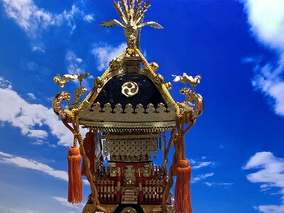 楽天市場】[完成品] 江戸神輿 1/16サイズ ケース付き 絶版品 神輿