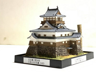 ジオラマ城 ☆完成品 浦戸城（長宗我部の城）ケース付き 高知の城 お城 模型